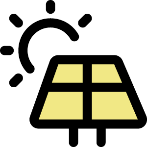 aurinkopaneeli ikoni