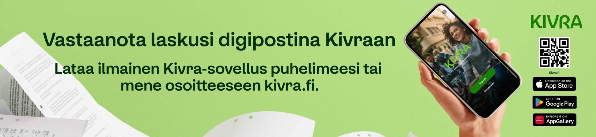 Kivra laskubanneri